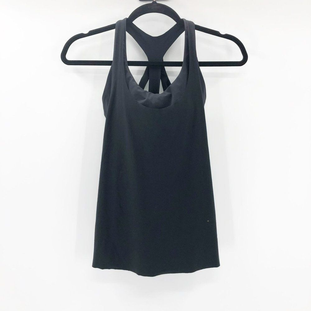 Athleta Women's Black Boxy Built in Bra Workout Tank Top Size S